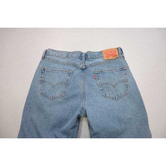 Levi's 550 Relaxed Fit Straight Blue Denim Jeans Rugged Mens Sz 34 x 30 New - Picture 8 of 10
